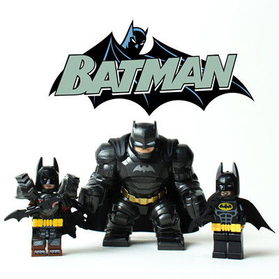 外单出口散货DC漫画英雄Batman蝙蝠侠积木摆件玩具人偶公仔模型