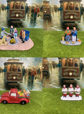 lemax出口欧美树脂摆件人物场景diy造景模型沙盘手办圣诞节装饰品