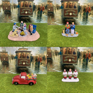 lemax出口欧美树脂摆件人物场景diy造景模型沙盘手办圣诞节装饰品