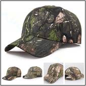 树叶迷彩鸭舌帽男士 夏季 户外遮阳帽防晒帽子硬顶棒球帽太阳帽