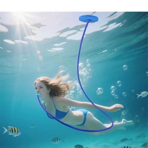 游泳呼吸管浮潜呼吸管训练器
