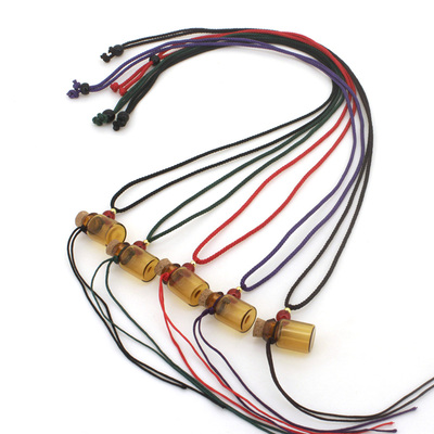 香水精油瓶项链玻璃纯色