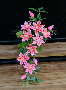 手工DIY铁线莲花篮材料包