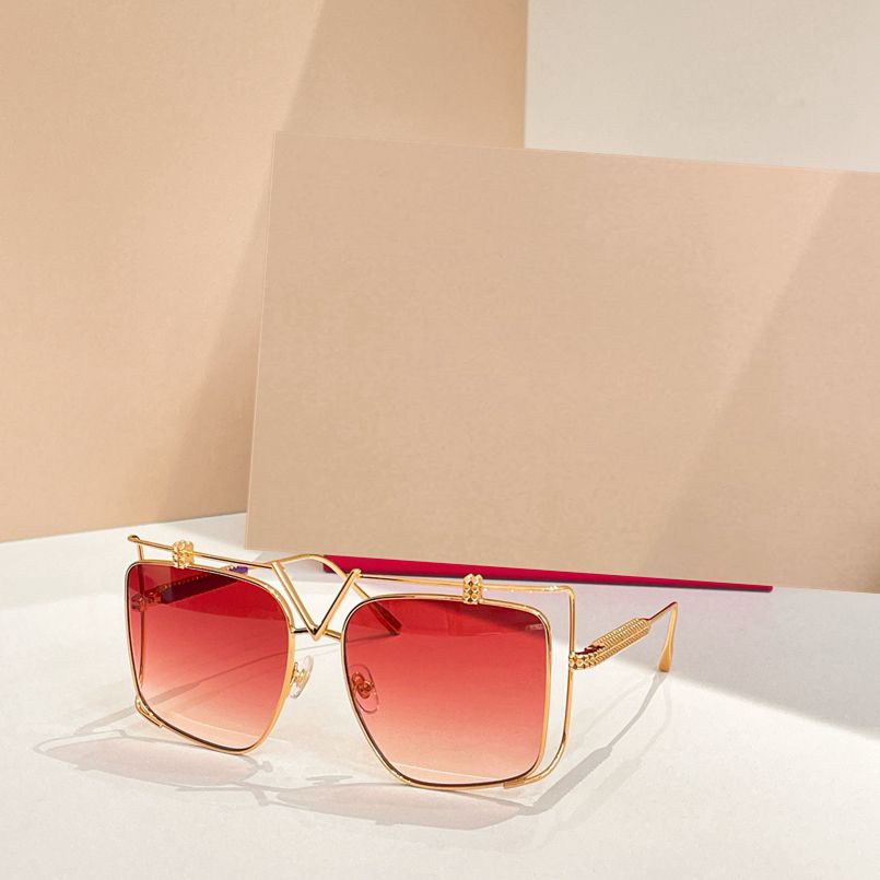 时尚新款太阳眼镜高品质高质感百搭潮酷遮阳VLS116C金属大框大气