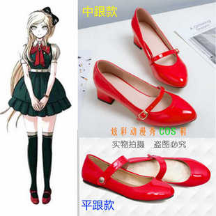 ◆弹丸论破2 弹丸轮舞 索妮娅.内瓦曼 cosplay鞋子◆洛丽塔圆头鞋