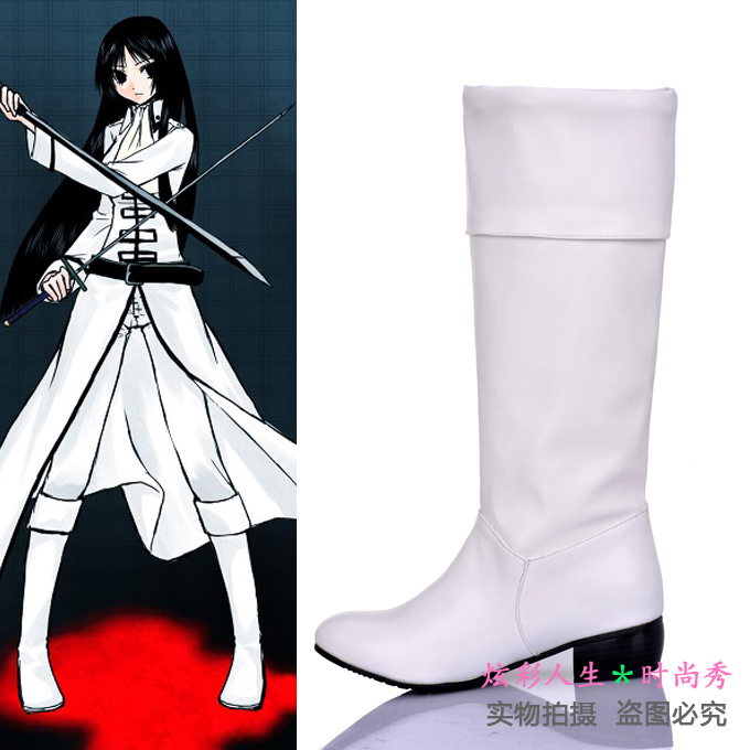 动漫cosplay鞋 银魂白真选组 今井信女 Imai Nobume COS大码鞋子