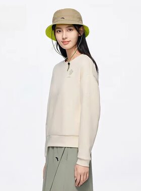安踏 运动中国国家.地理套头针织圆领长袖卫衣 女装 162416705