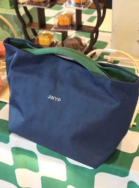 轻便简约保温袋日式尼龙手拎饭盒袋子防水铝箔便当包上班族午餐包