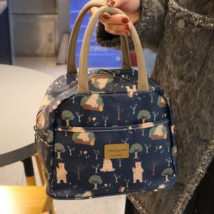 清仓价~手提袋饭盒包学生防水便当袋上班大容量带饭午餐袋妈咪包