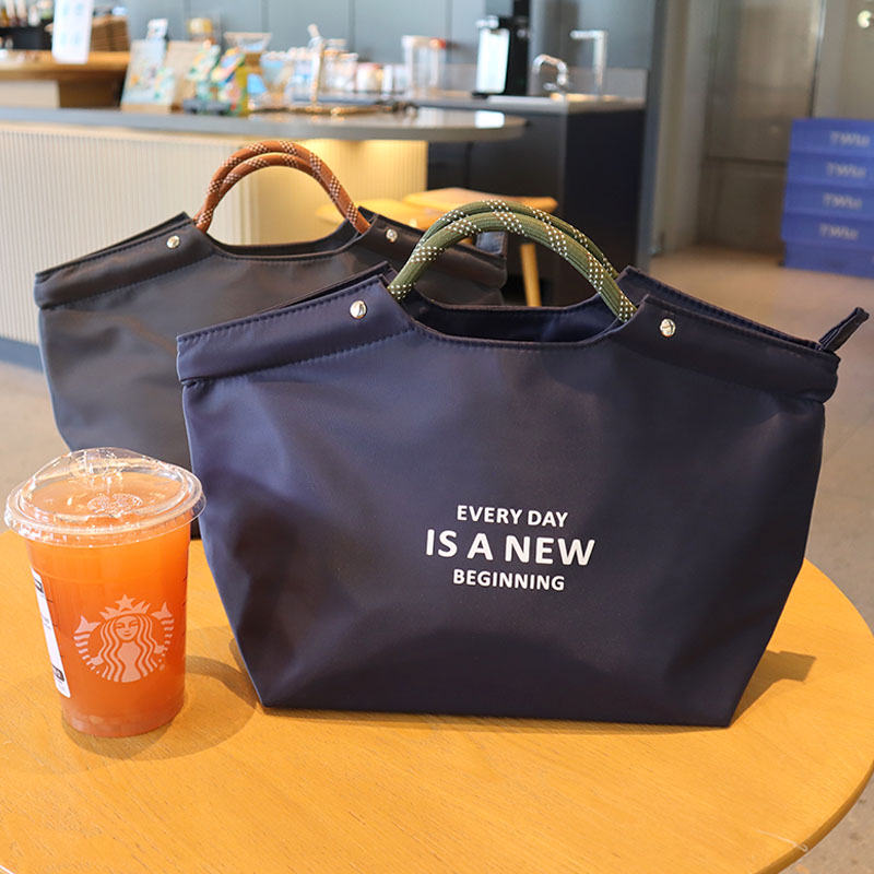 时尚简约防水便当包饭盒袋