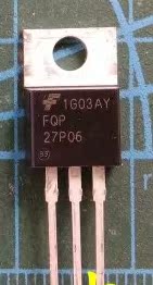 【全新原装】FQP27P06 27P06 铁头 MOS场效应管 TO-220 60V 27A