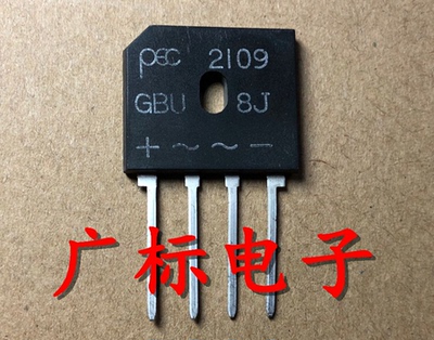 【全新原装】GBU8J 整流桥堆 排桥 电子元器件 600V 8A 4脚 扁桥