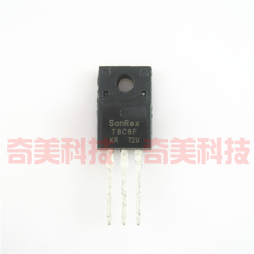 【全新原装】T8C8F 洗衣机双向可控硅 三极管 电子元器件 TO-220F