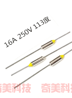 电热熔断保护管金属温度保险丝 250V 16A BF113X TF113度 RY113℃
