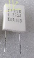 【全新】无感水泥电阻 BPR56 0.27&Omega;J 5W 5瓦 0.27R 欧姆 立式2脚