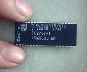 【原装拆机】电视机CPU芯片 PCA84C841P/076=CTV350S V2.1 IC集成