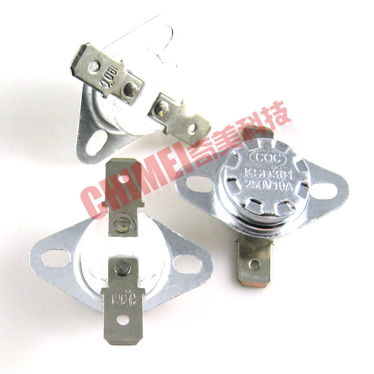 【全新】KSD301 190度 陶瓷温控开关 190℃ 250V 10A 温度控制器