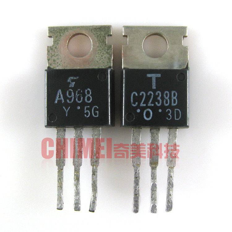 【原装拆机】A968 C2238 2SA968B 2SC2238B 音频功放对管 1对3元 - 实物图