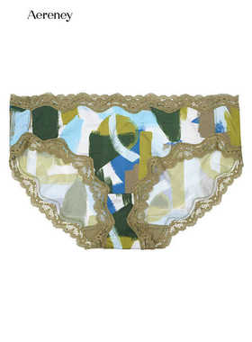 AERENEY爱亦心伊81525/82525/84525配性感花边印花平角内裤63525