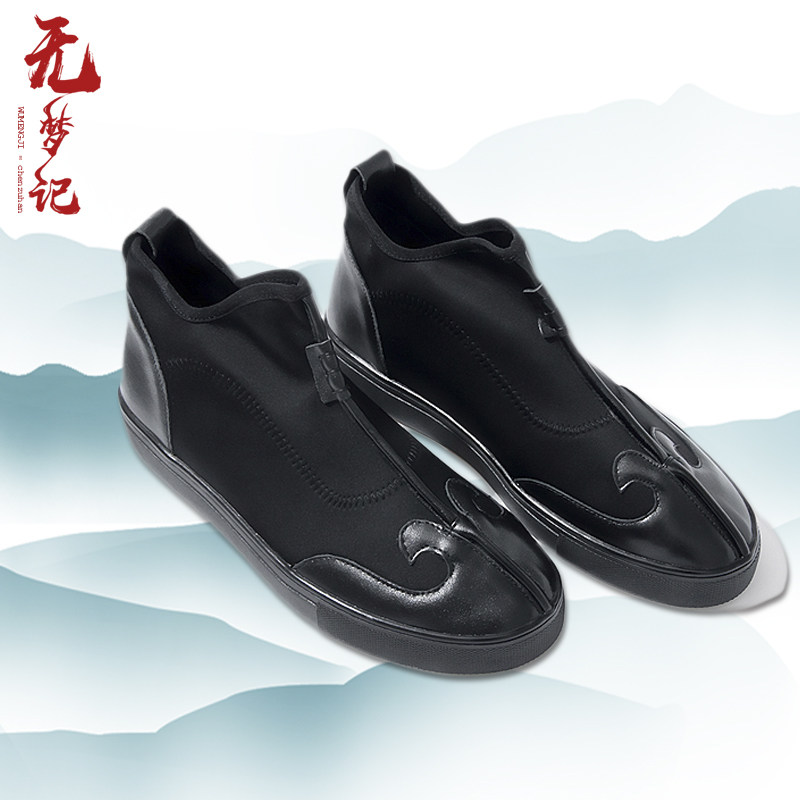 无梦记中国风复古官靴男鞋西游金箍中式民族风男运动休闲鞋高帮鞋