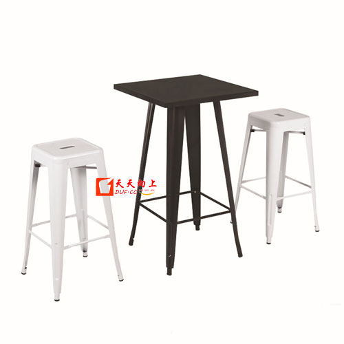 热销新款创意户外休闲座谈椅美式复古咖啡厅酒吧高脚桌椅厂家特价