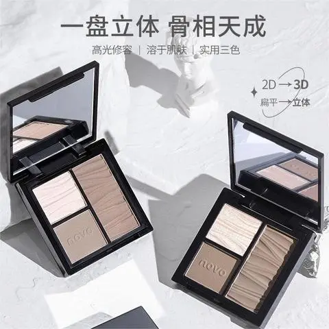修容盘高光卧蚕塑颜鼻影脸部侧影立体NOVO多效一体盘三色提亮,彩妆/香水/美妆工具,阴影,淘宝优惠券,粉丝福利购,淘宝优惠卷