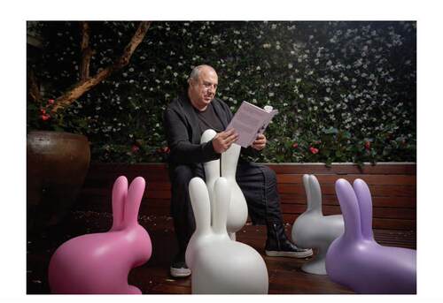 意大利Qeeboo奇趣兔椅RABBIT CHAIR动物椅凳成人兔子椅 白色