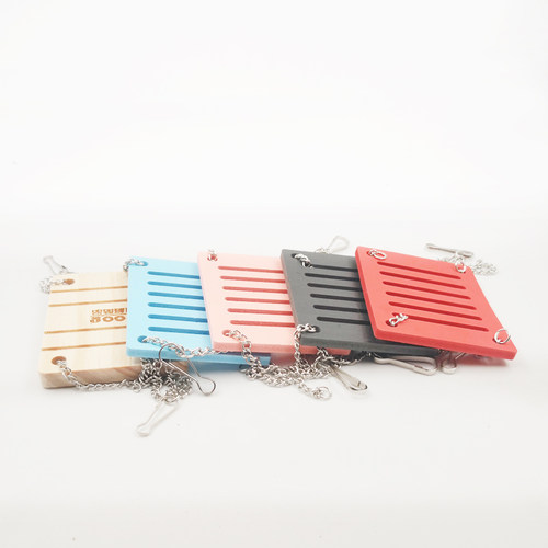 zoog仓鼠秋千彩色木质玩具