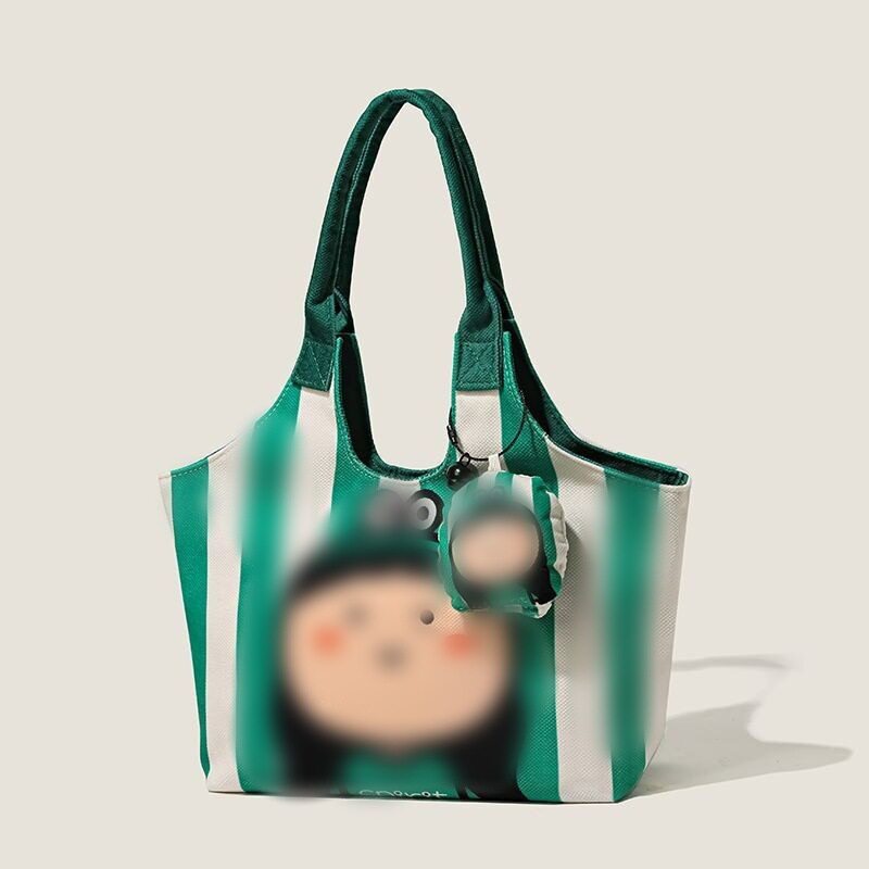 定制布艺小提包高颜值可爱贝壳包大容量扇形潮人肩挎包休闲手拎包