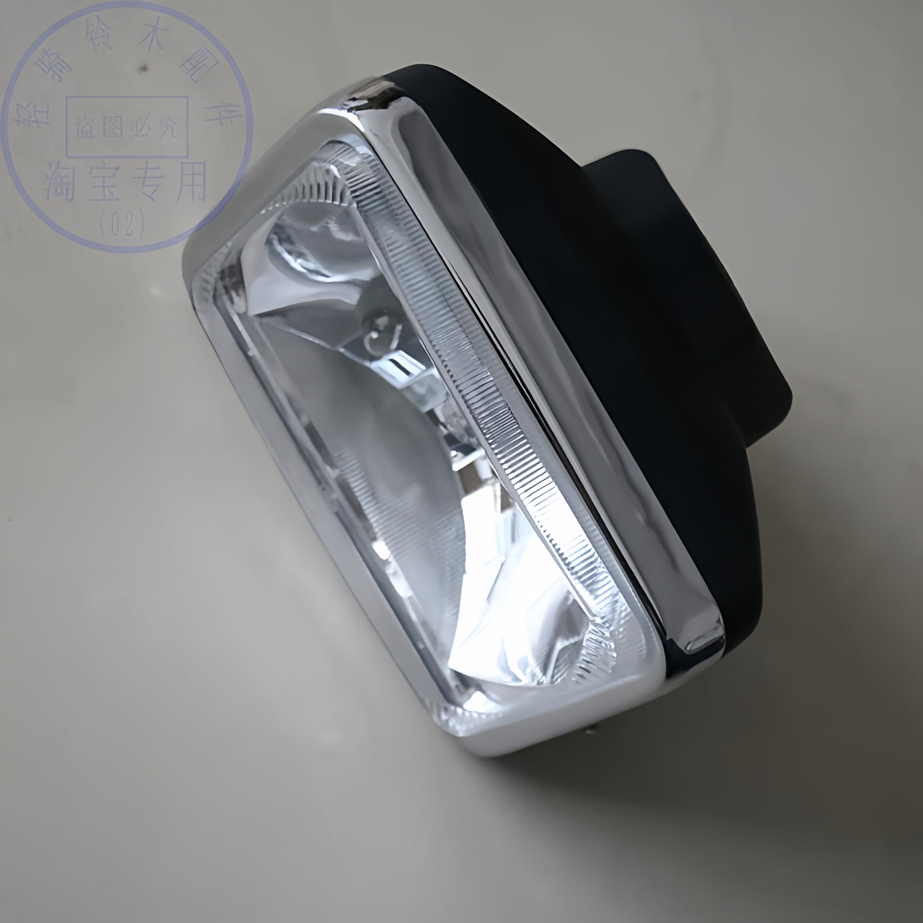 适用轻骑铃木王GS125铁灯碗特亮聚光灯摩托配件07款国三照明大灯