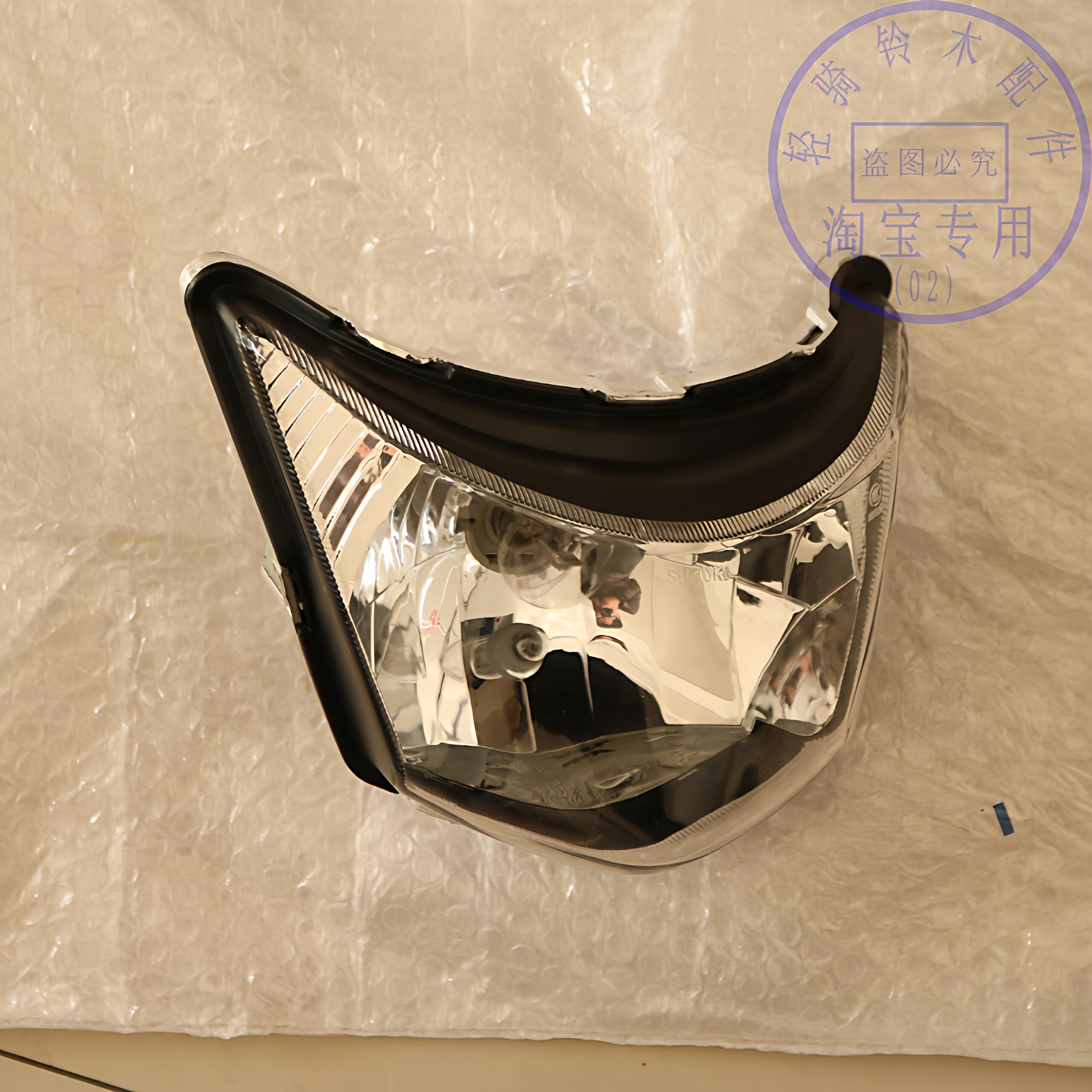 适用铃木欧二骏驰GT125方大灯摩托车配件国三QS125-5AE前照灯
