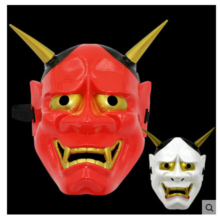 圣诞节日本鬼首般若面具 动漫cosplay魔鬼恐怖电影主题面具