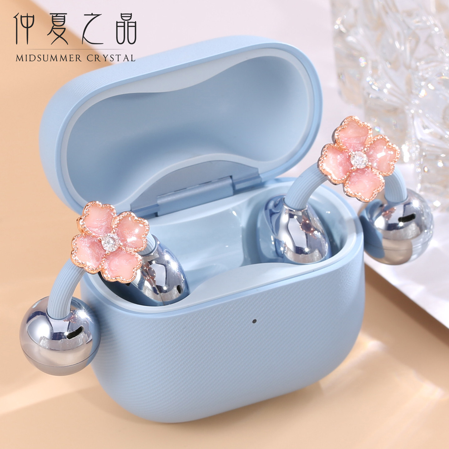 仲夏之晶耳夹式耳机钻扣蓝牙装饰