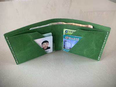 手工缝制牛皮钱包