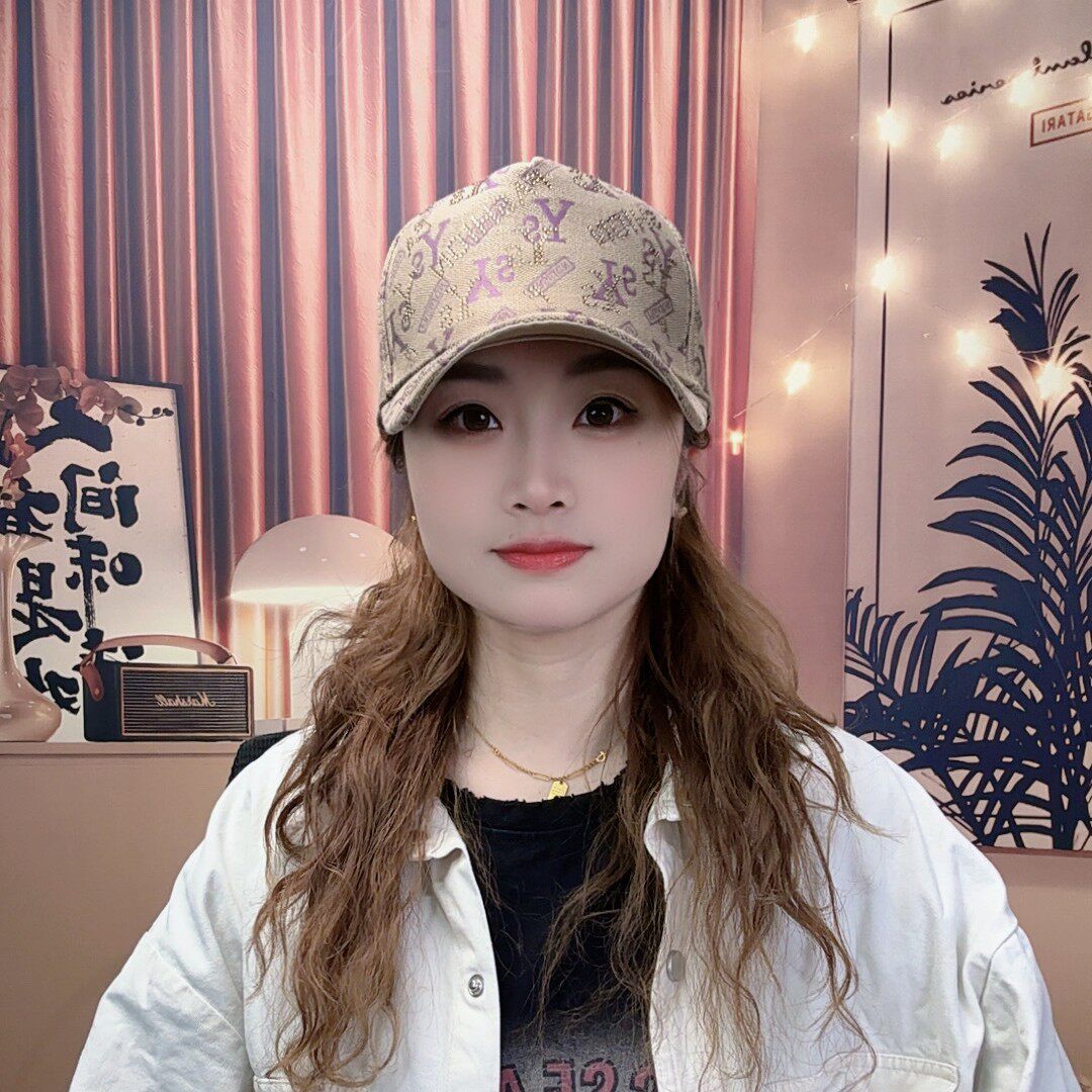 女士夏季水钻防晒棒球帽