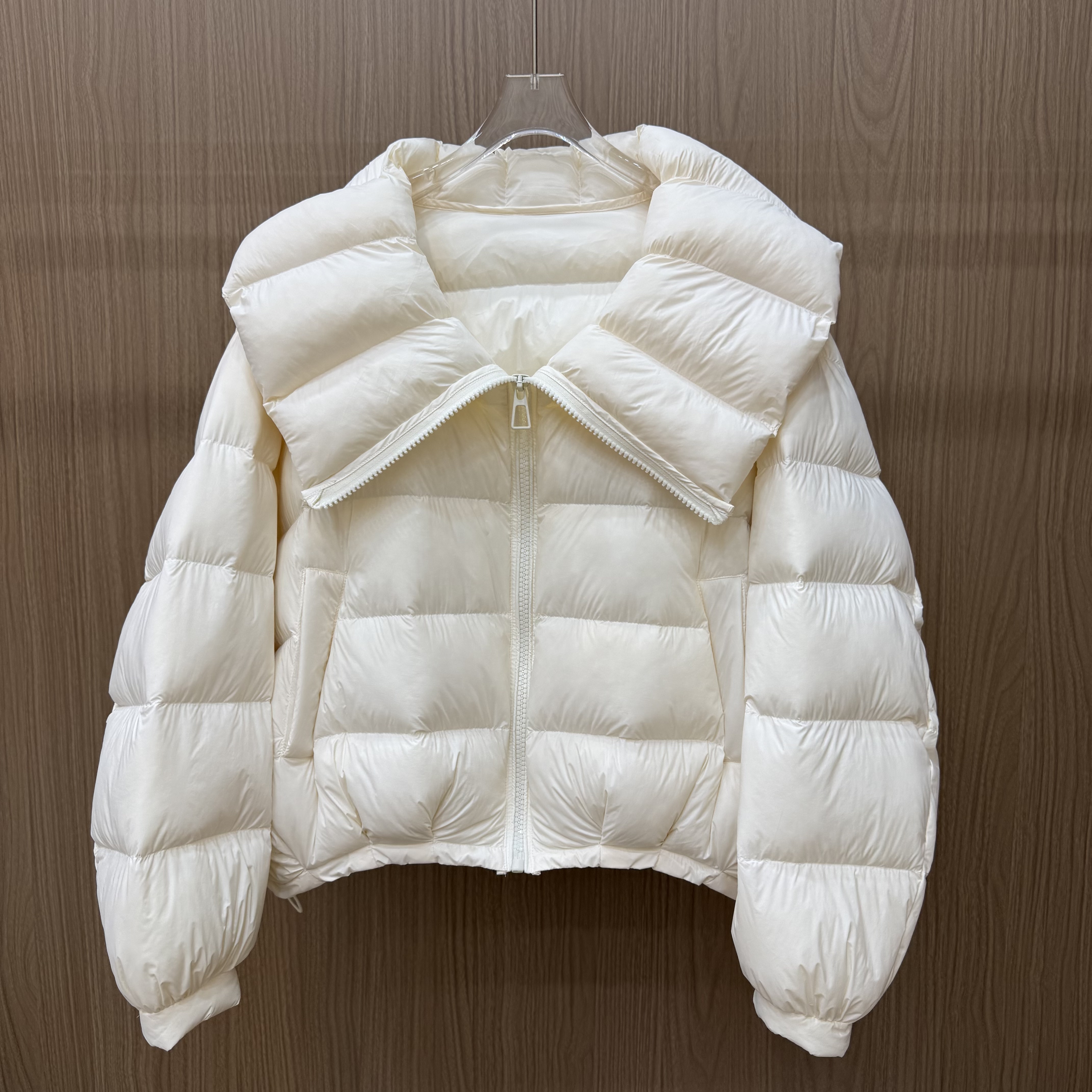 秋冬小个子娃娃领短款羽绒服
