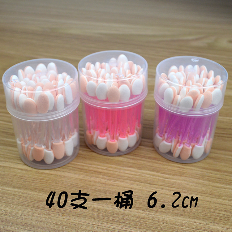 双头乳胶塑料杆眼影棒