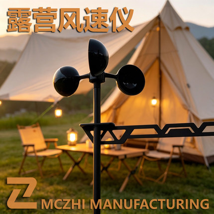 精工智造 户外露营战术风向风速仪风向标旋转风车情绪价值氛围感