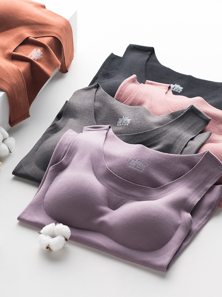 法国趣安芬德绒自发热保暖背心