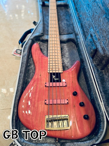 【现货】Sugi NB5M 贝斯 Bass Kaoru Pink 全粉配色手工贝斯贝司