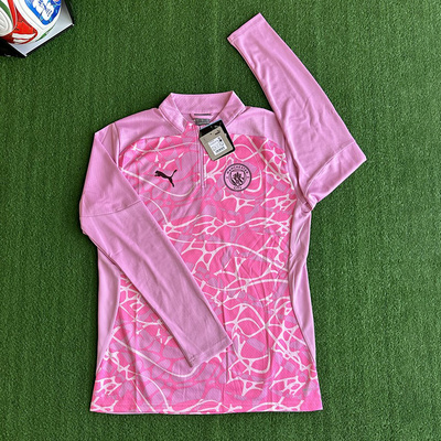 曼城球员版半拉链长袖训练