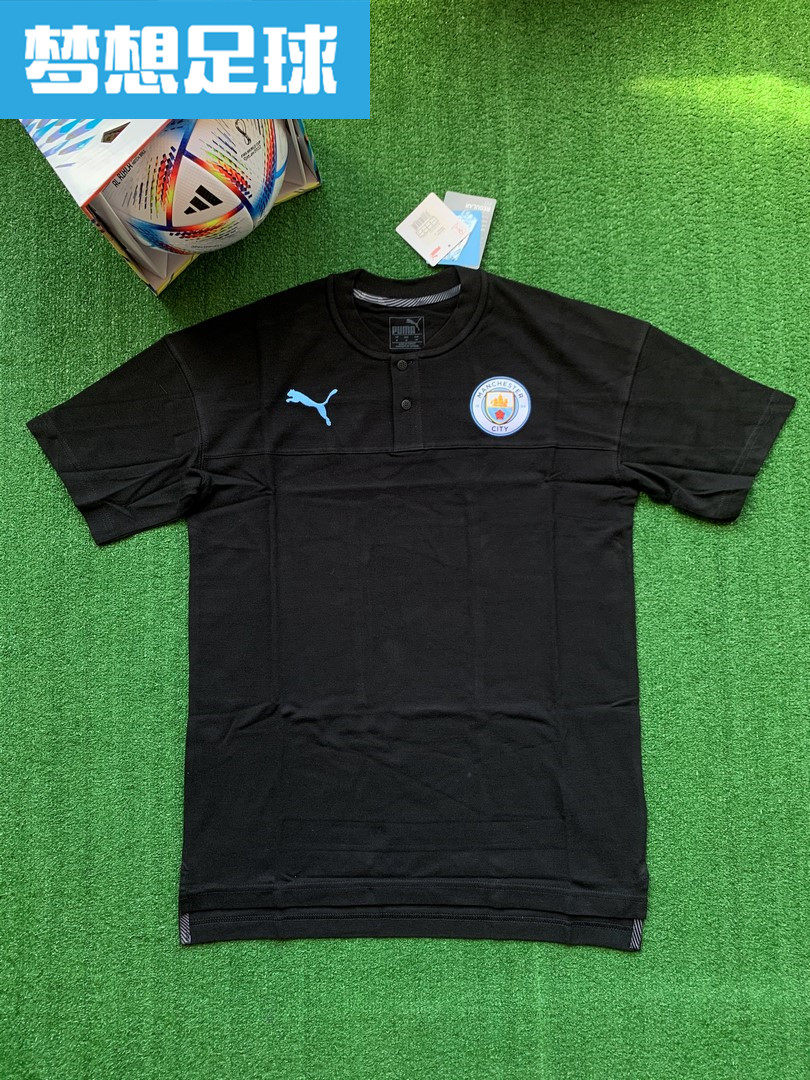 【梦想足球】曼彻斯特城 1920赛季球员版出场休闲短袖Polo 756102