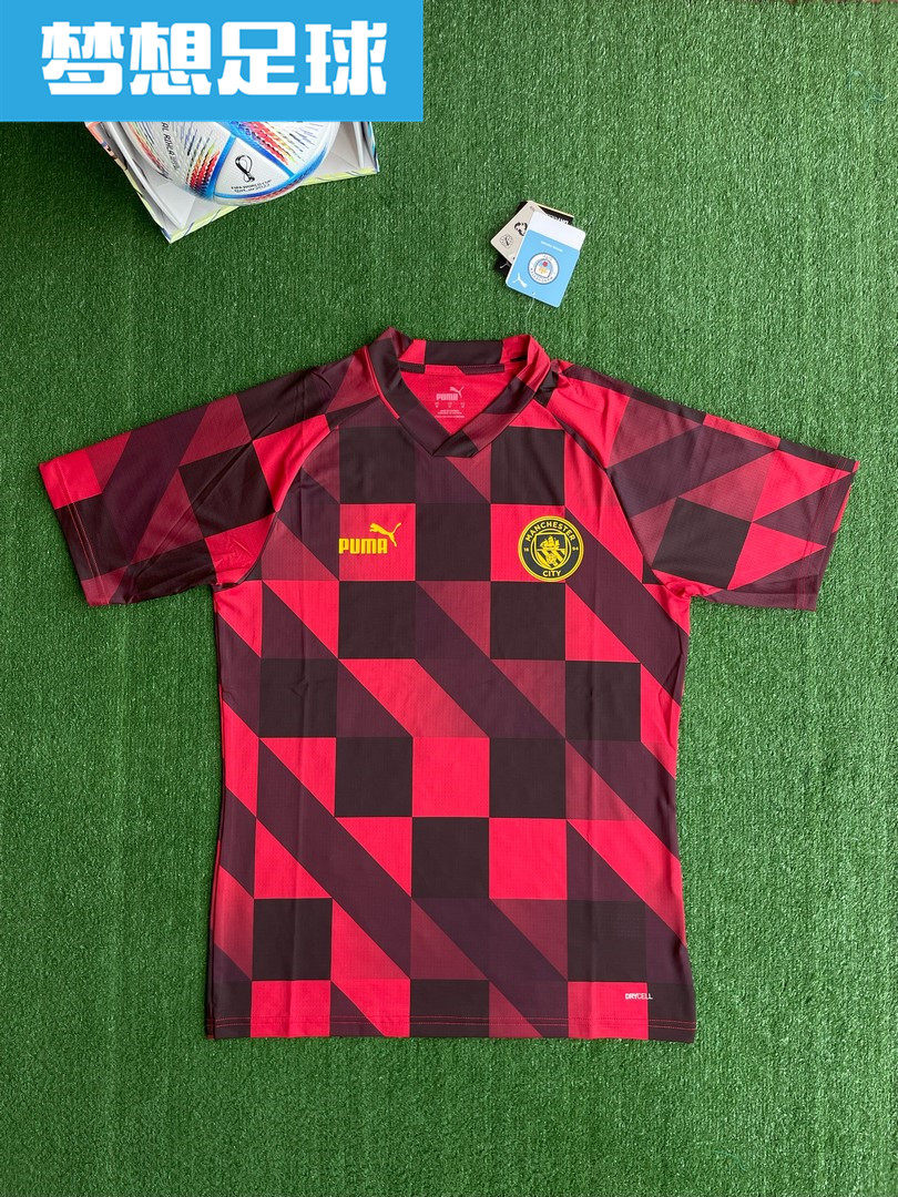 曼彻斯特城球员版热身短袖训练