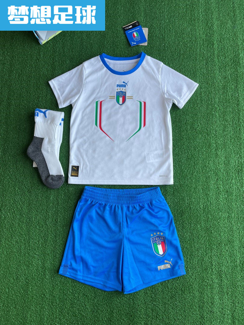 【梦想足球】意大利 2223赛季 客场 小童短袖球衣三件套装 765653