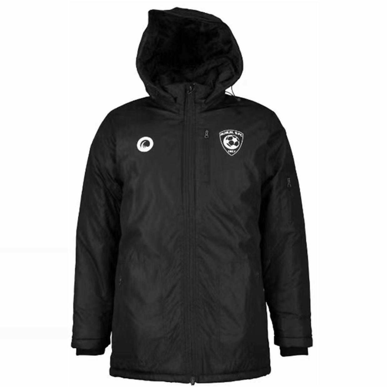 大码 帽可拆卸外贸欧美男冬装加厚款户外多口袋连帽棉衣棉服