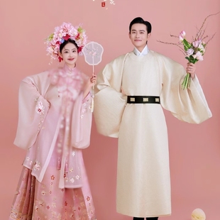 主题情侣衣服 演出新品 影楼服题汉服男女婚纱拍照古装 复唐国潮中式