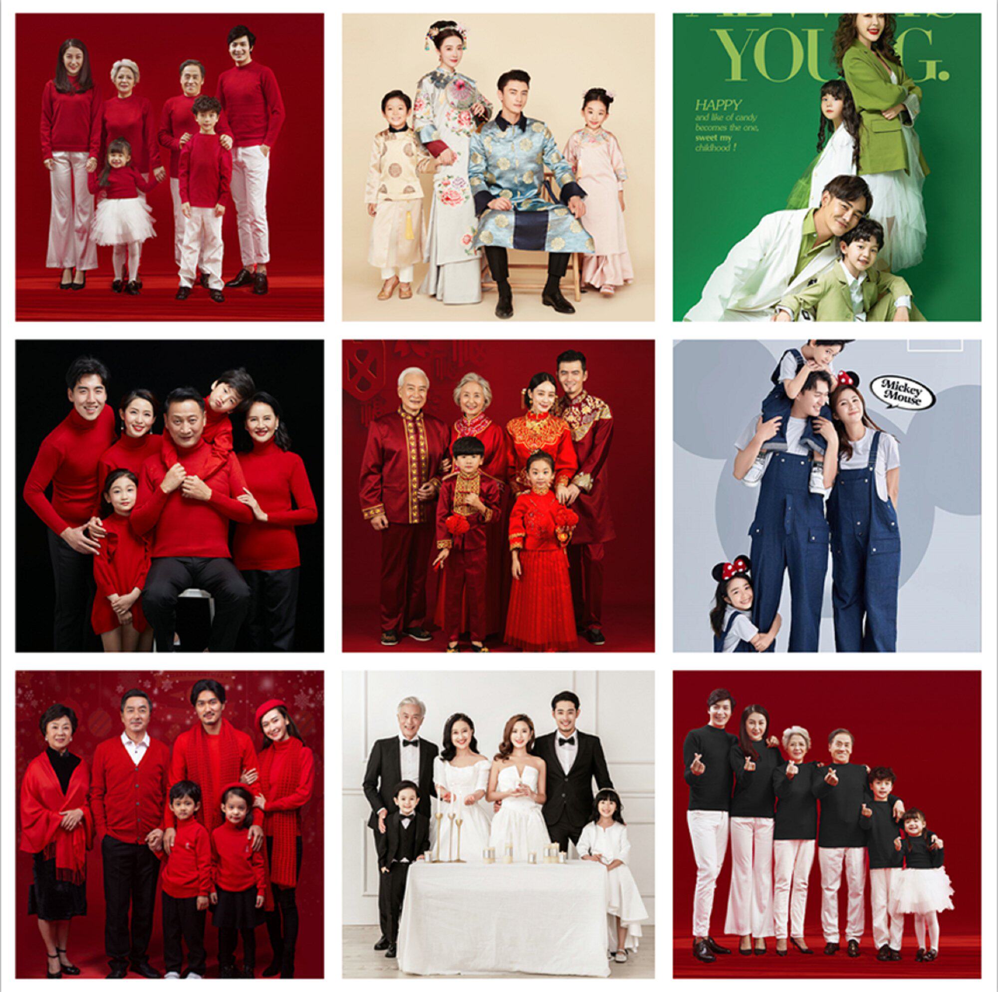 全家福摄影服装中国风价格 全家福摄影服装中国风图片 星期三