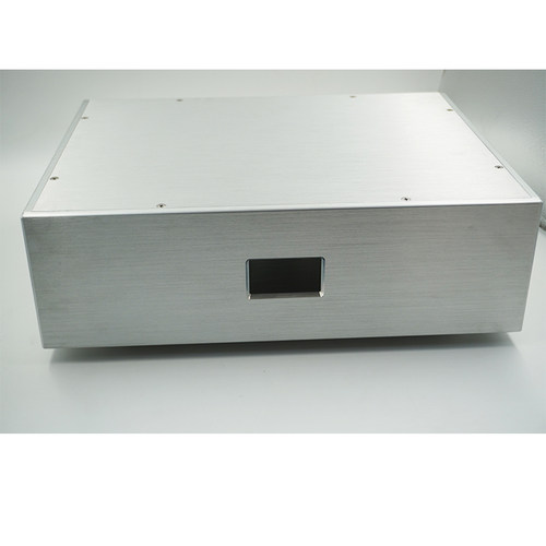 430开表孔铝机箱全银色发烧美标