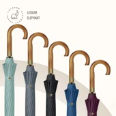 16骨加固抗风木弯柄长伞防风遮雨直杆雨伞加大110cm晴雨伞纯色