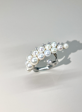 muer沐耳天然淡水珍珠戒指